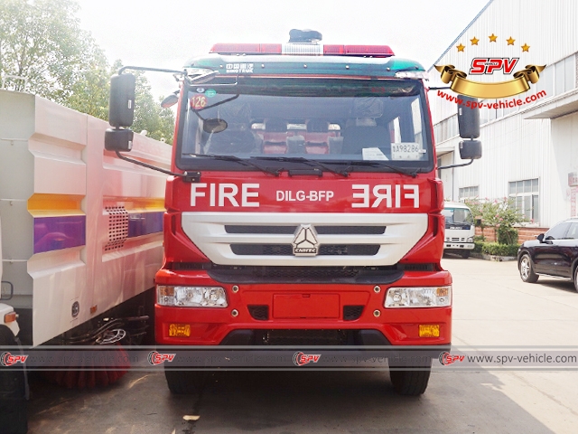 Front View of Fire Apparatus-Sinotruck